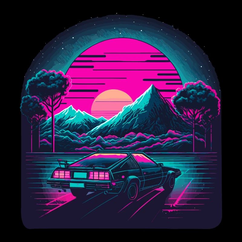 Retro Landschaft