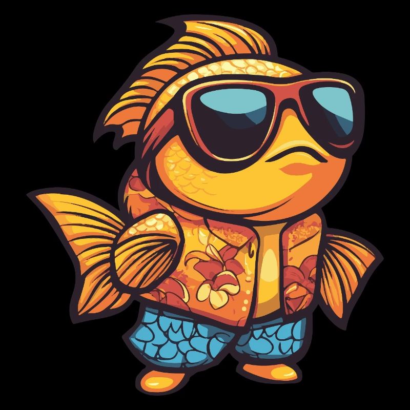 Goldfish Comic Funny Summer
