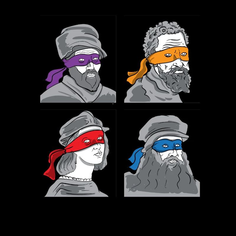 Leonardo Donatello Michelangelo Raphael gift