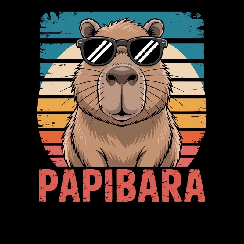 Papibara Capybara Papa | Vatertag Bester Papa