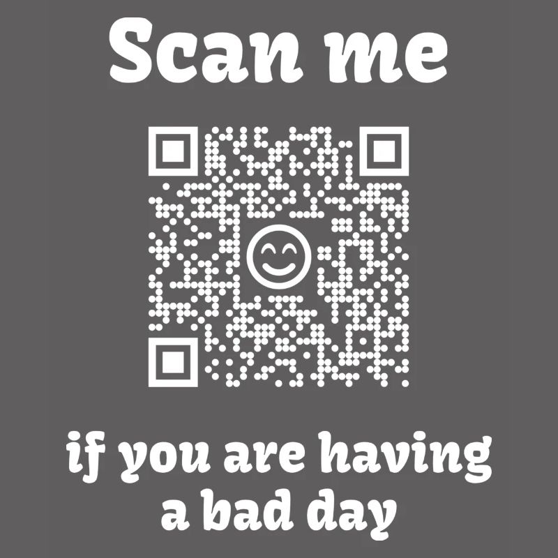 QR-Code mit liebevoller Botschaft