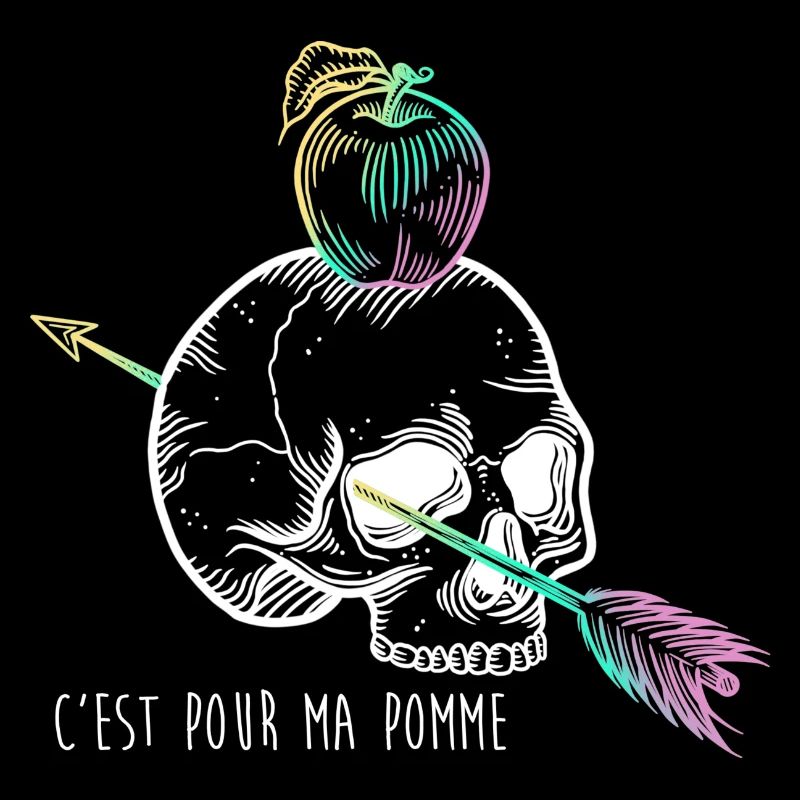 Skull Apple white