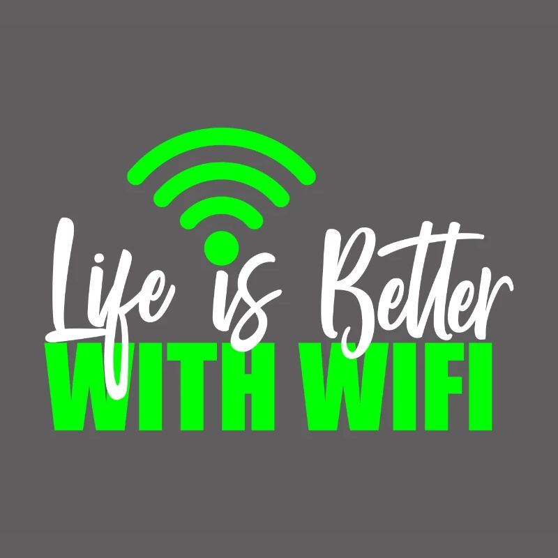 Wlan Wifi Informatiker Programmierer Geek Geschenk
