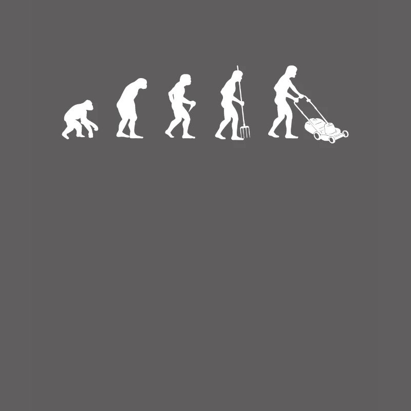 Rasenmähen Evolution Rasenmäher Gärtner Geschenk