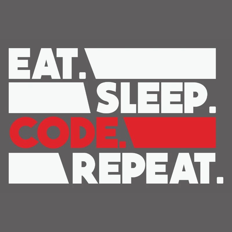 Eat Sleep Code Repeat Programmeur Devloper