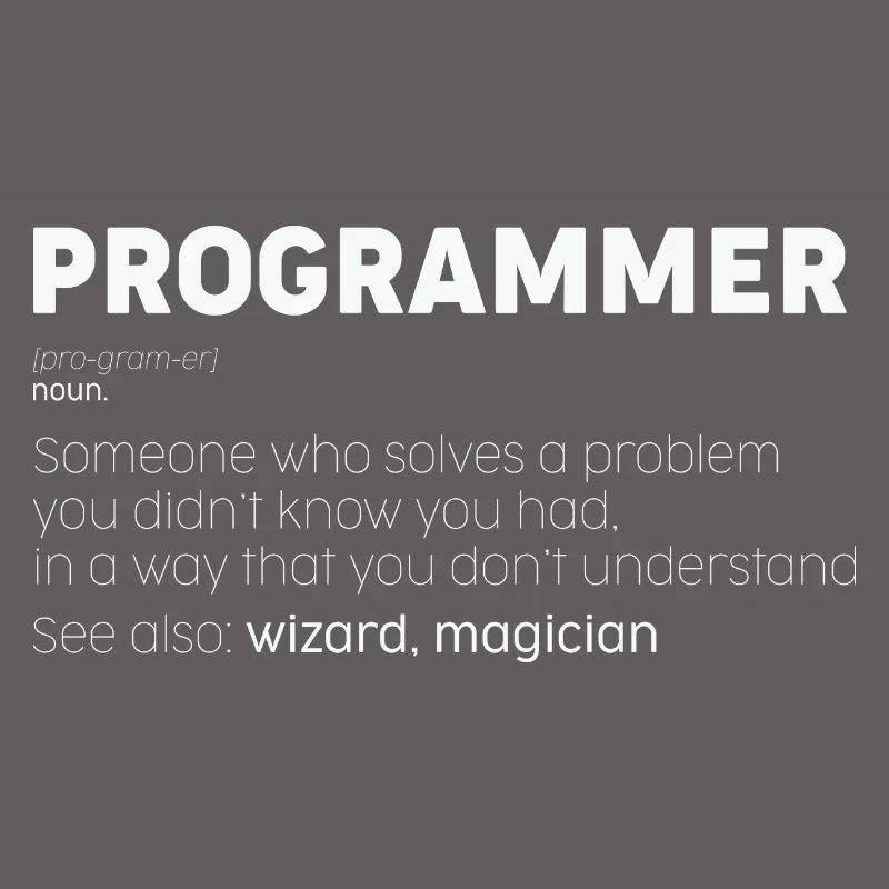 Programmer Noun Funny Coder Humor Nerd