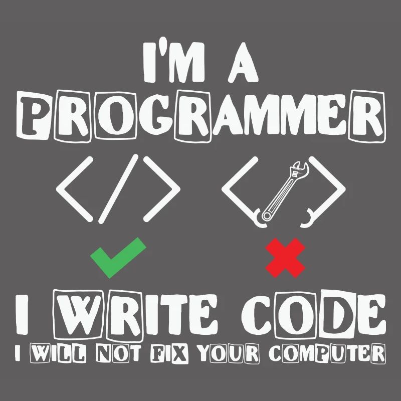Je suis programmeur j’écris du code Lover Coding