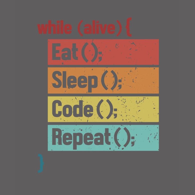 Eat Sleep Code Repeat Software Engineer Coder