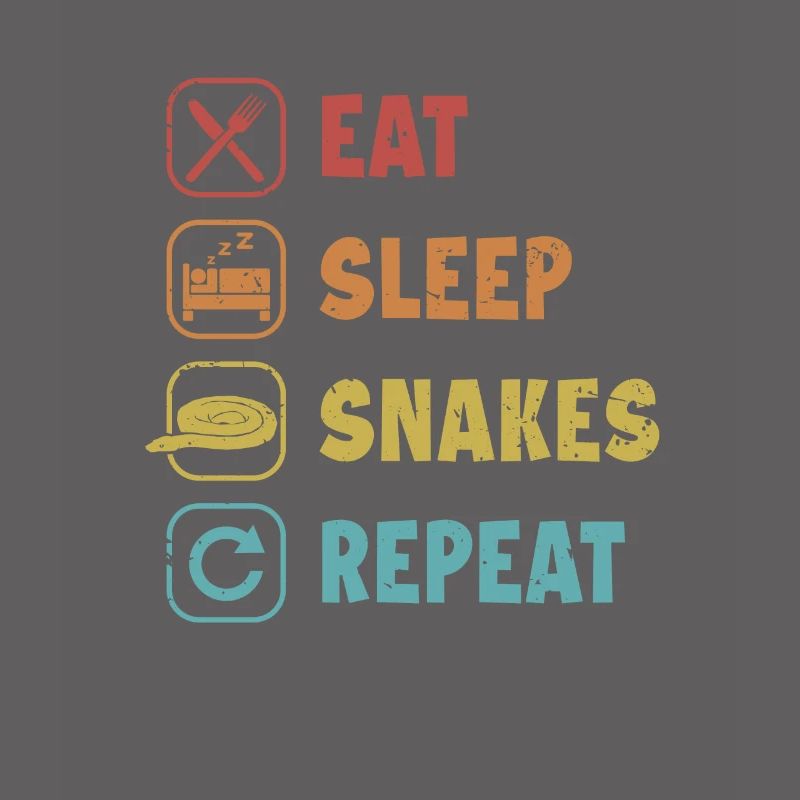 Manger Dormir Serpents Répéter Serpent Python Banane