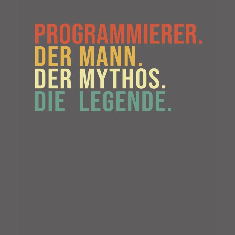 Programmierer Mann Mythos Legende Developer