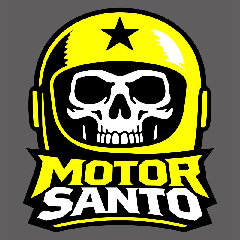 Motor Santo Schädel Logo