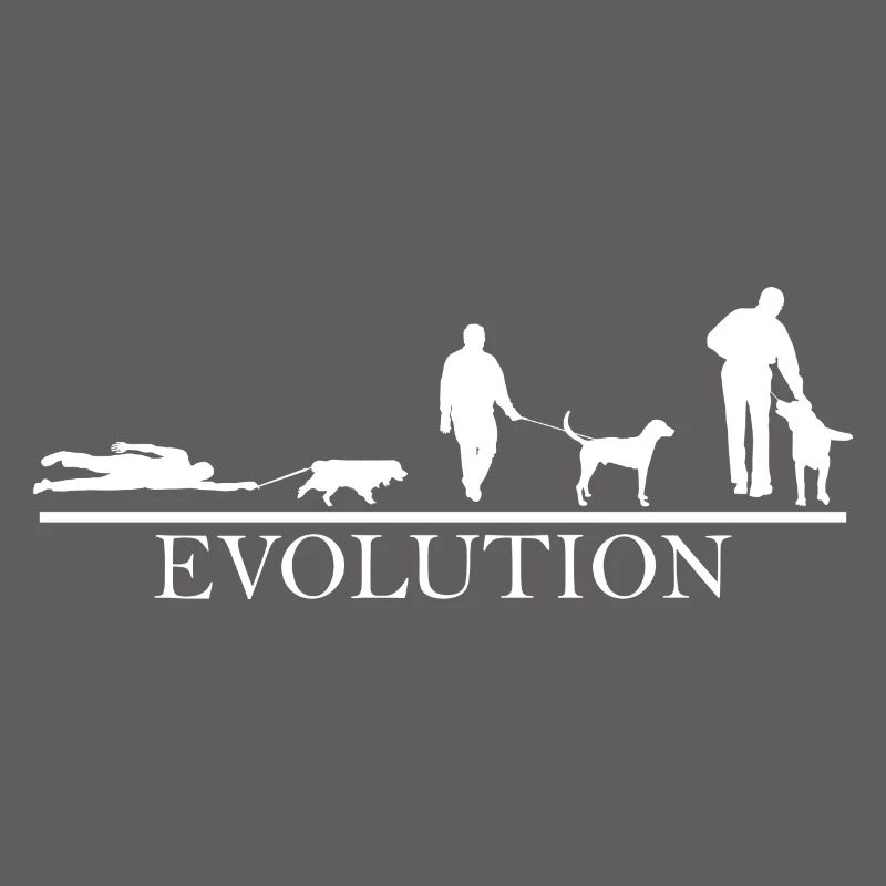 Evolution Gassi gehen Hund