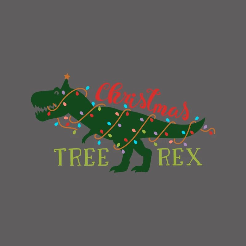 Tree Rex Dinosaur Gift Tree Christmas