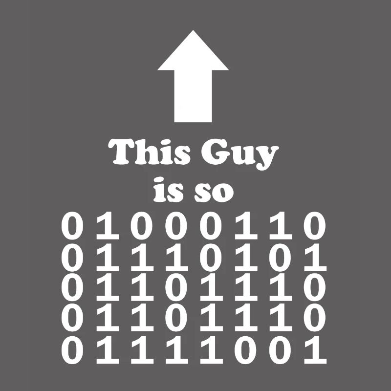 Funny computer scientist Binary design