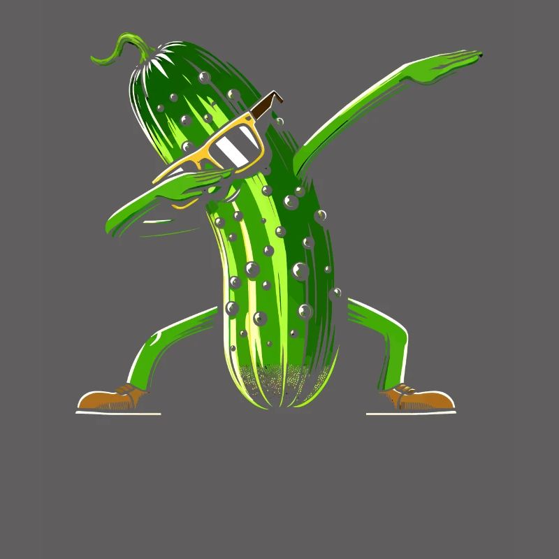 Drôle de concombre dabbing cornichon concombre amateur de concombre