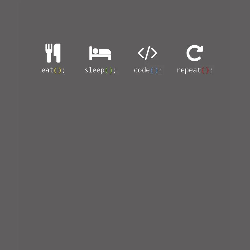 Eat Sleep Code Repeat Programming Nerd