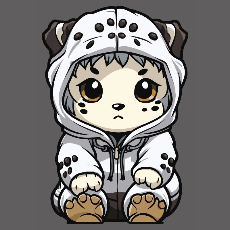 Snow leopard winter leopard comic