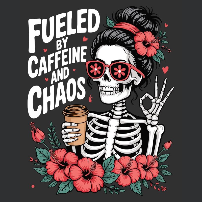 Mutter Koffein Mutter Skelett Kaffee