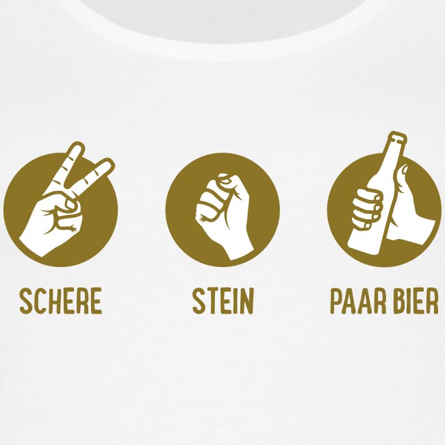 Schere, Stein, Paar Bier