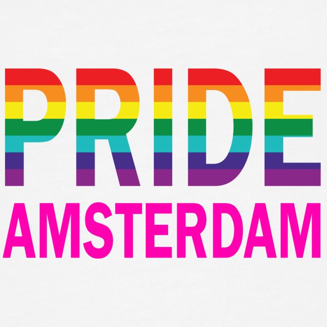 Pride Amsterdam in regenboog kleur en roze