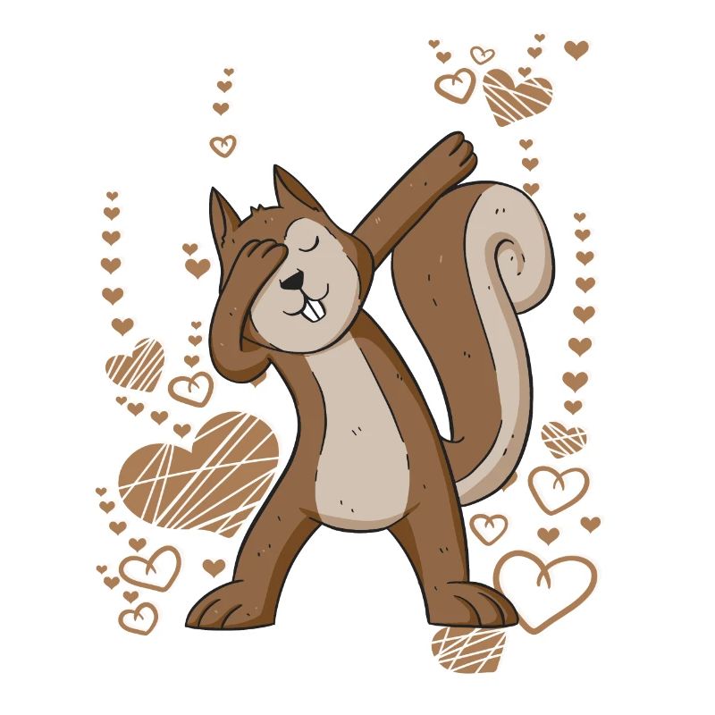 dabbing Eichhörnchen tanzen Waldtier