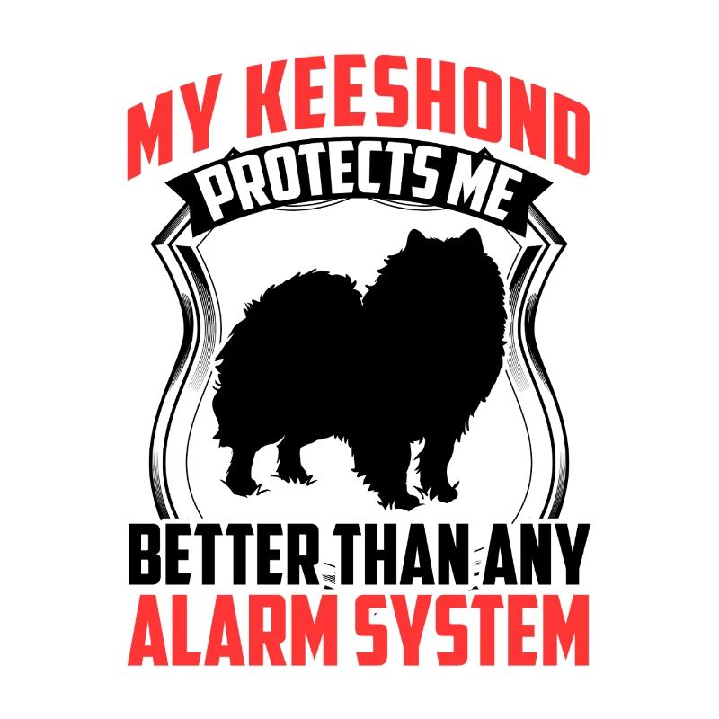 Wolfspitz protects me better Keeshond