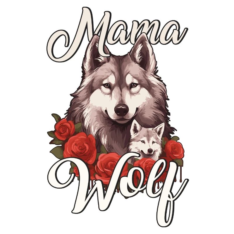 Mama Mutter Wolf Wölfe Spruch