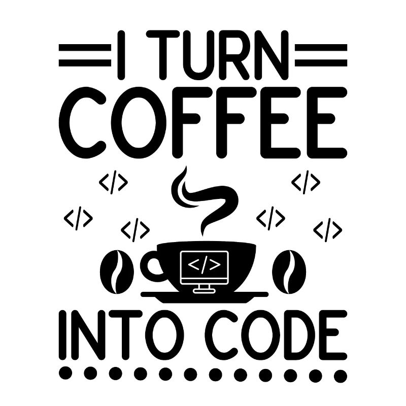 Kaffee-Codierung Programmierer Programmierer Entwickler Nerd Coff