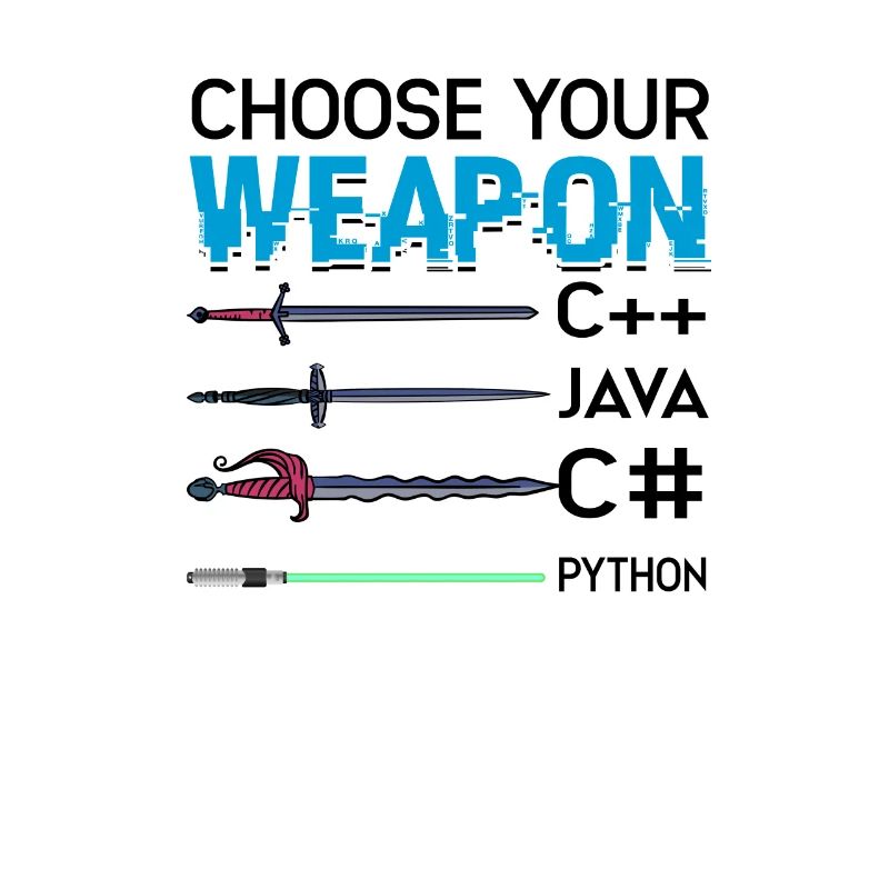 Wähle deine Waffe C++ Java C# Phyton - Internet