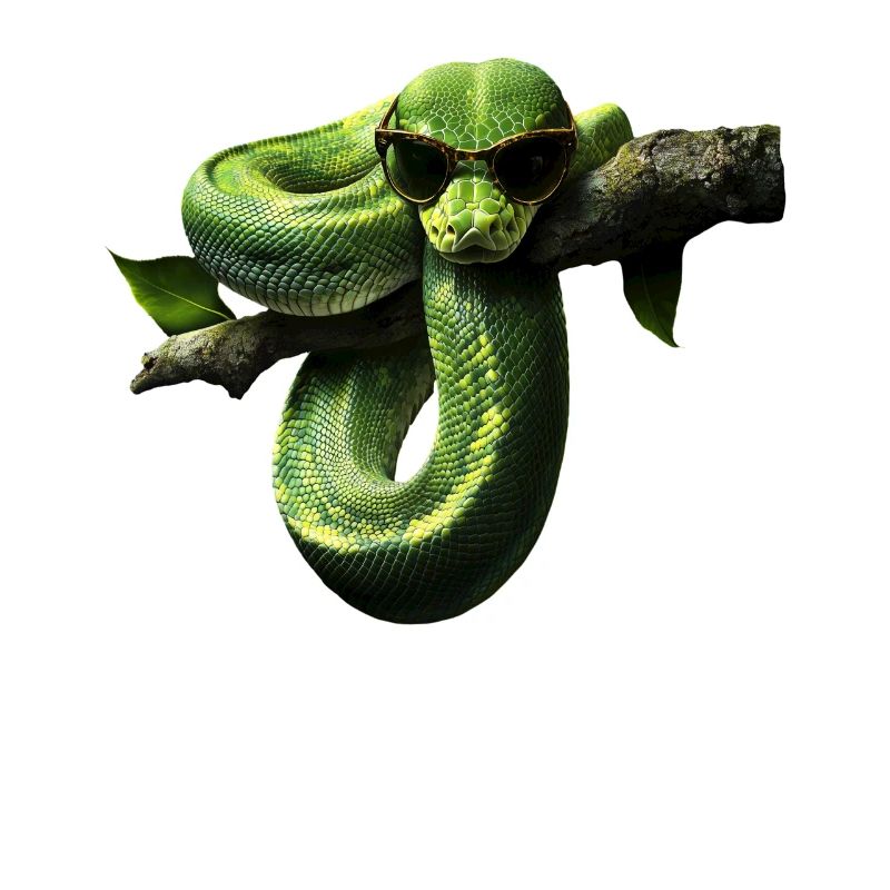 Green Tree Python Snakes Lover Terrarium