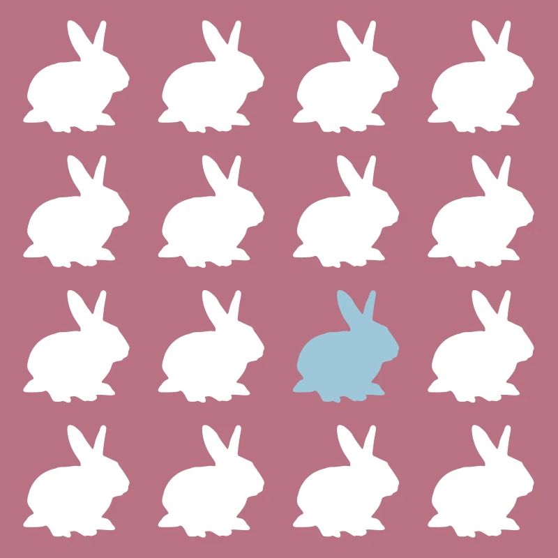 rabbit easter pattern easter