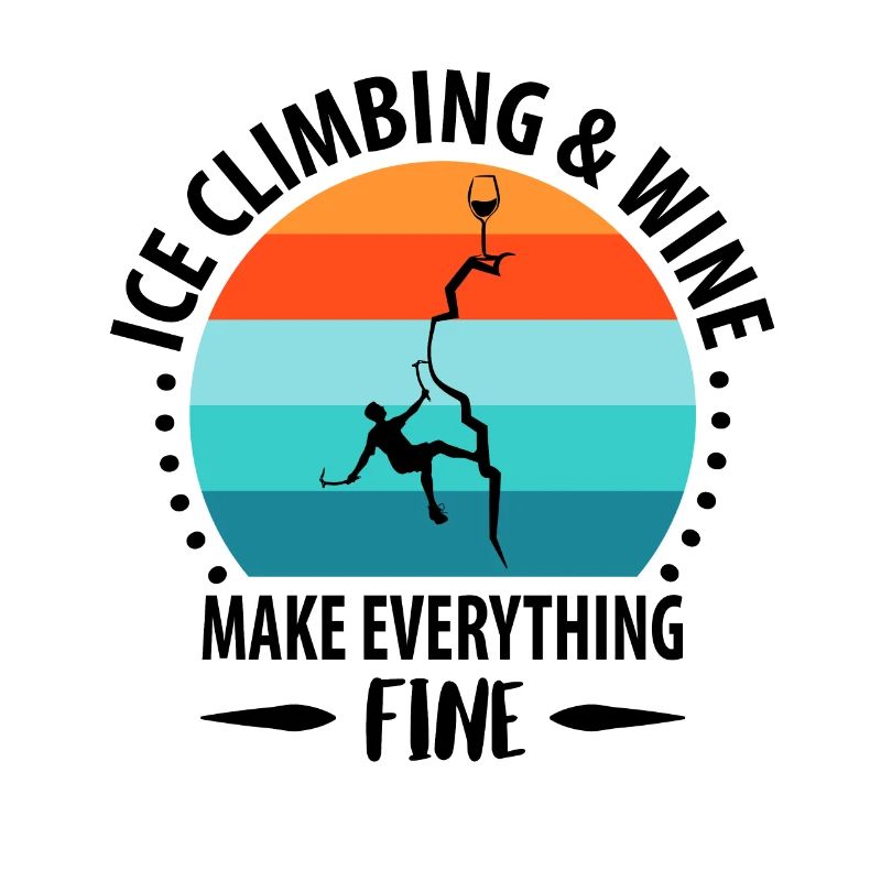 Eisklettern Eiskletterer Eispickel Bergsteigen