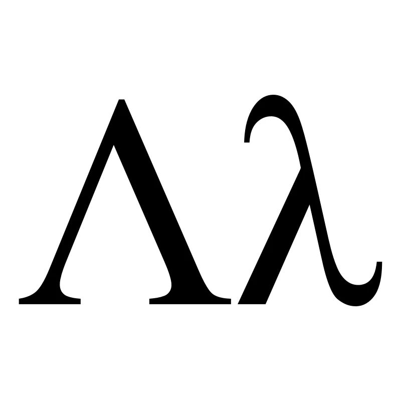 lettre grecque lambda utilisé par les maisons de