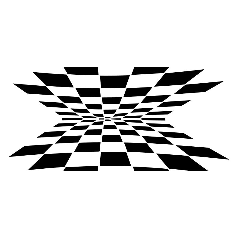 3D cube pattern black