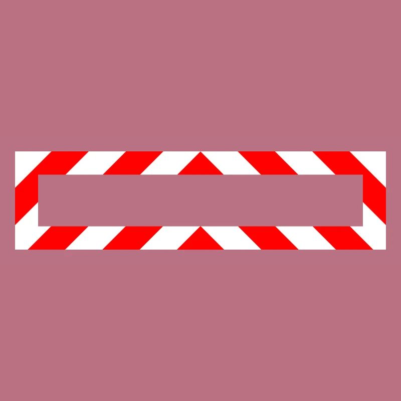 Frame Red White Note Warning Construction Site
