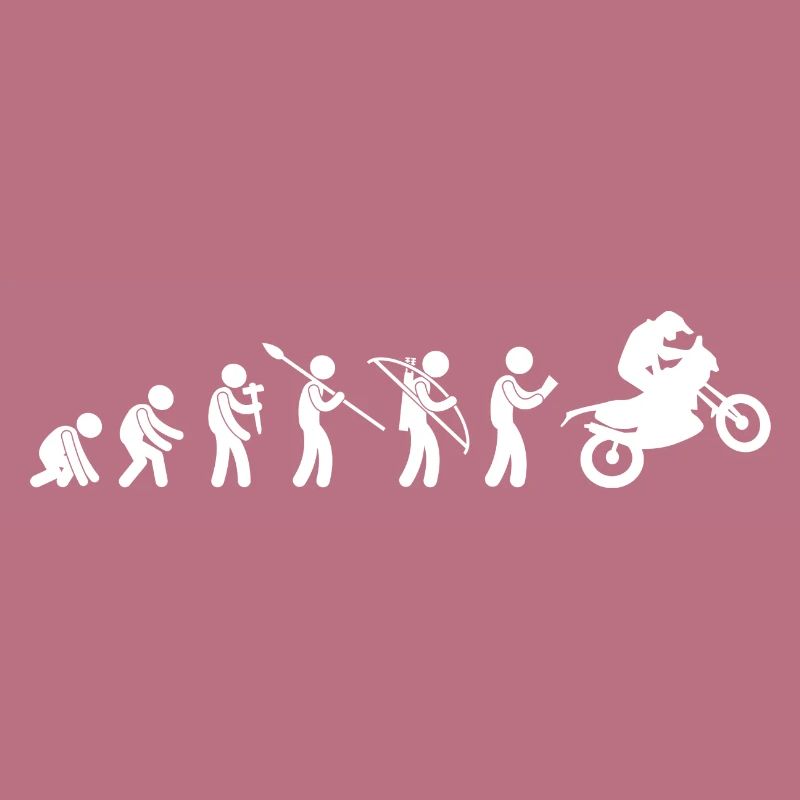 Evolution Motorrad Motorrad Geschenkidee Humor