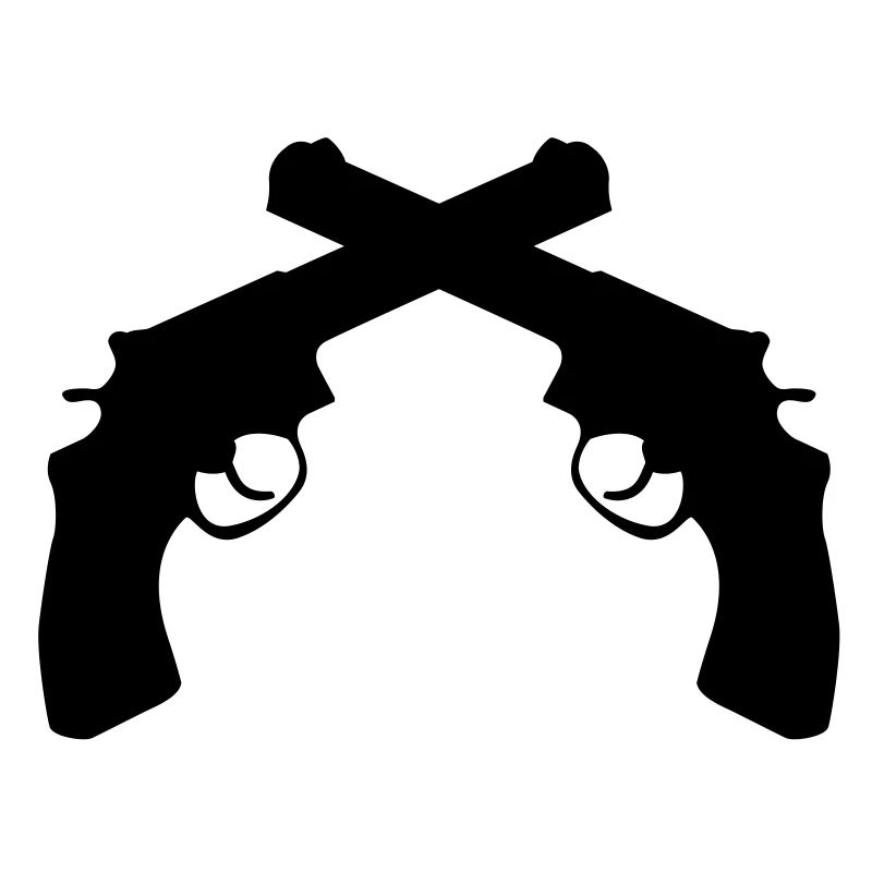 Crossed Revolvers