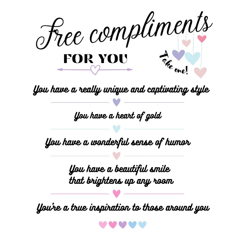 Compliments gratuits - pour vous <3