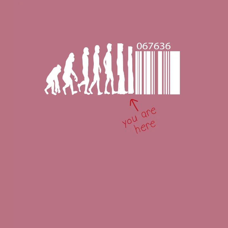 Evolution - Barcode - Transhumanism - Technology