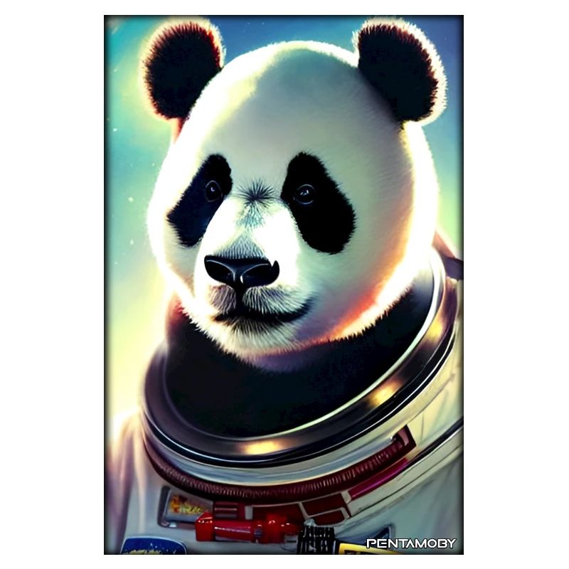 Panda Bear Panda Astronaut Future Sci-Fi Technology