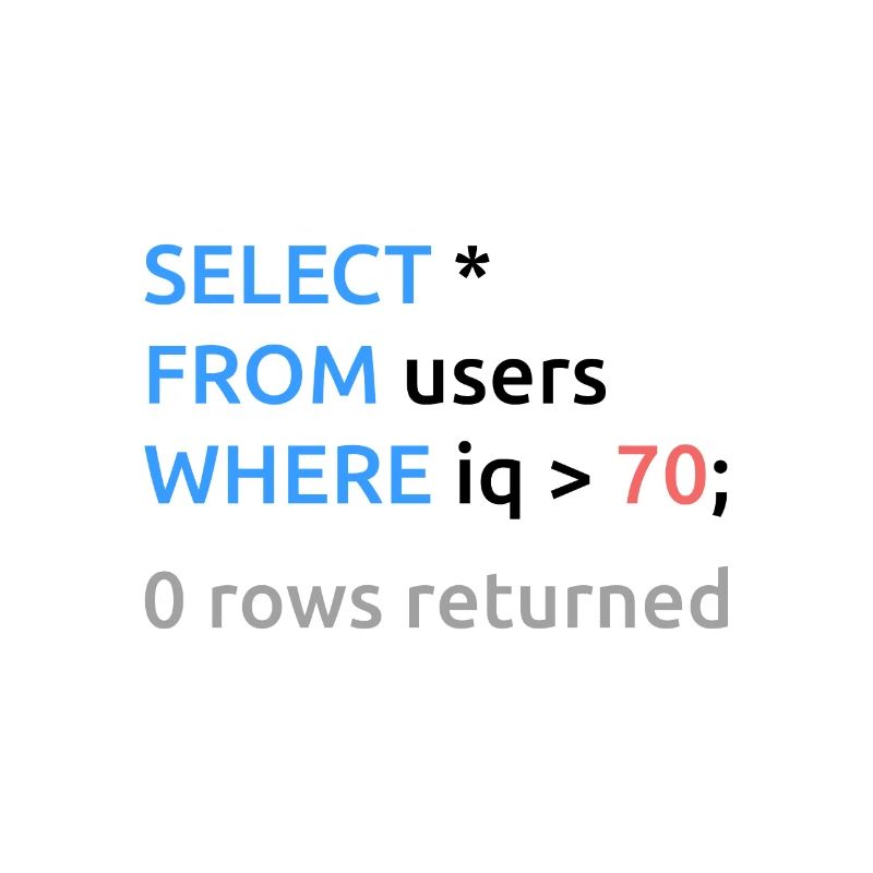 Programmer Admin Funny SQL Code