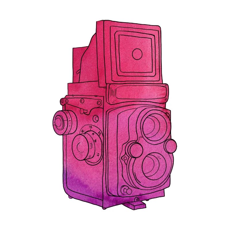 Analog camera medium format "Yashica-D"