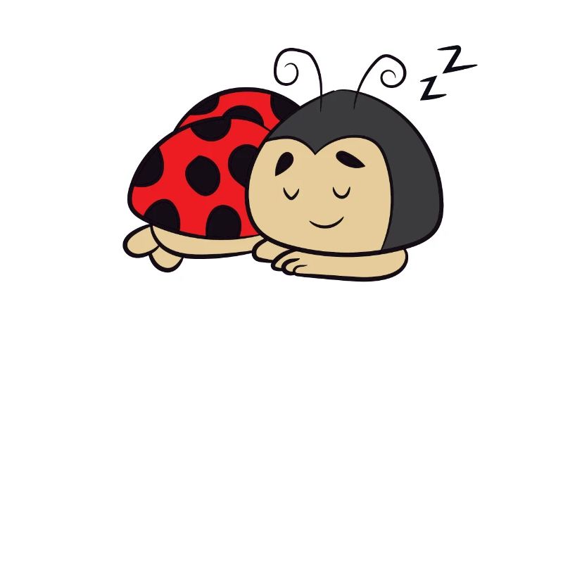 Ladybug Sleeping Tired Ladybug Napping Ladybug