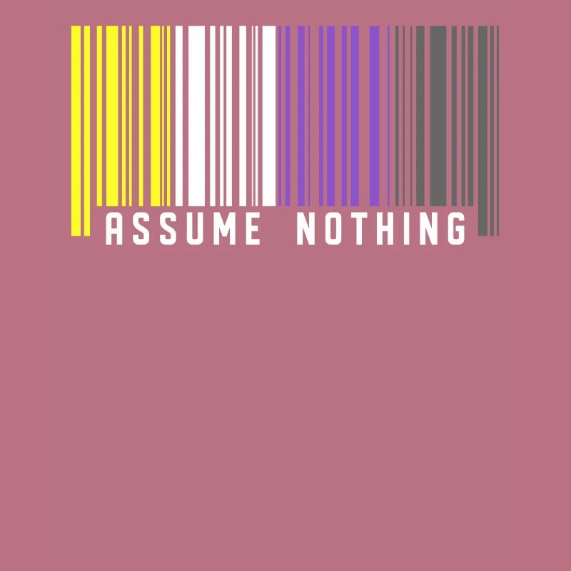 Nonbinary | Non-Binary Pride Barcode Flag