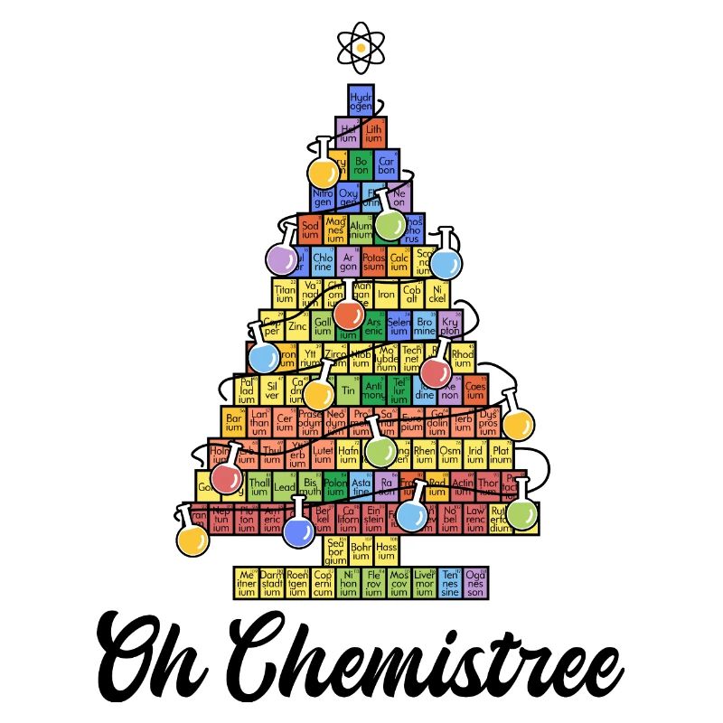 Oh Chemistree - bunter Christbaum der Elemente