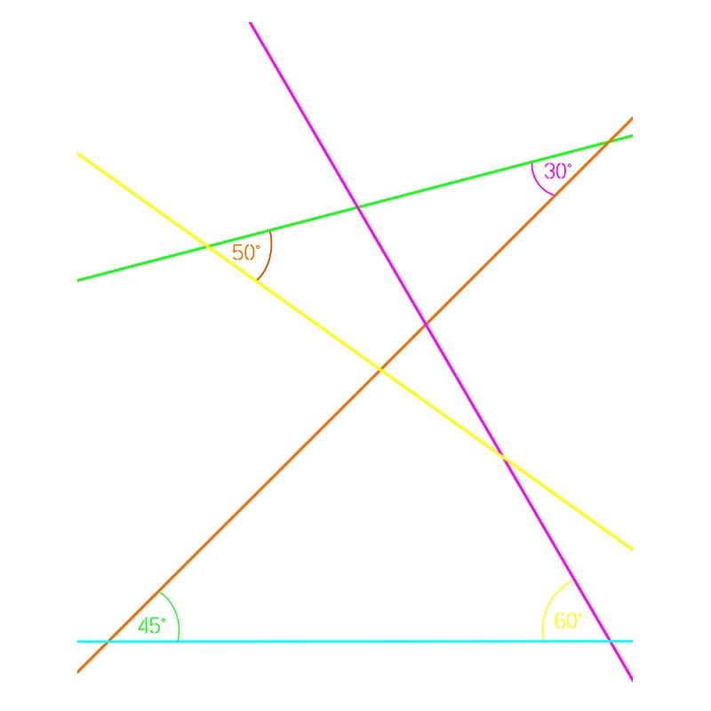Science Neon Angle Geometry Mathematics