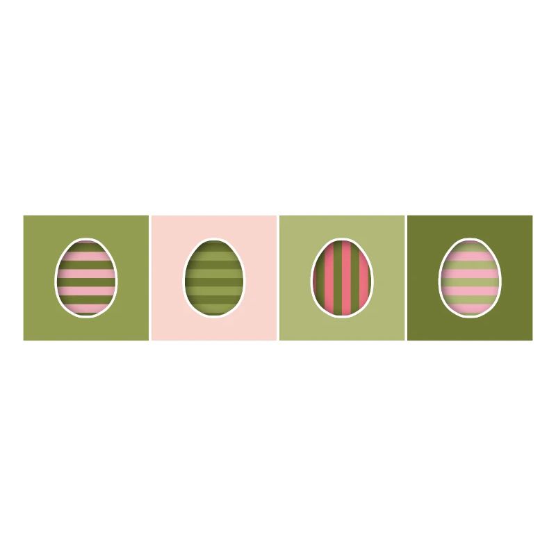 Striped Easter Eggs