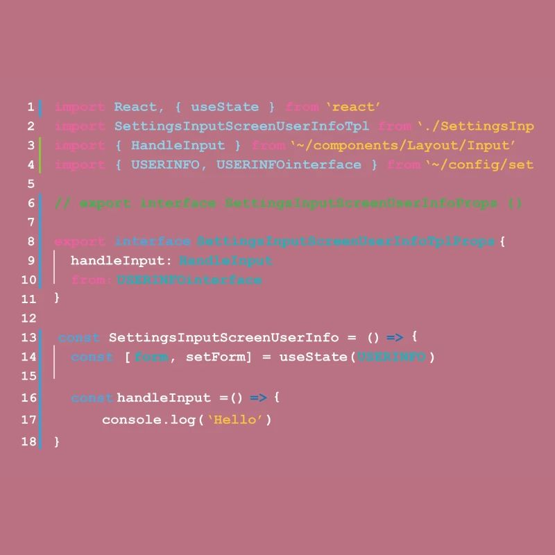 Programmers code in React