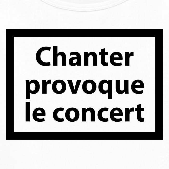 Chanter provoque le concert