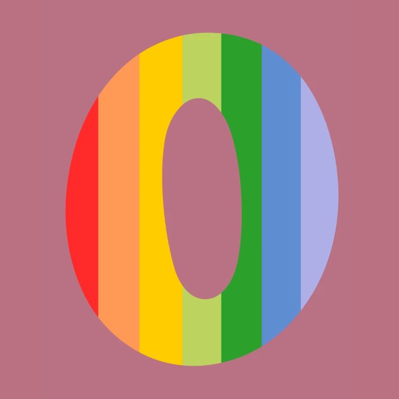 Buchstabe oder Regenbogen